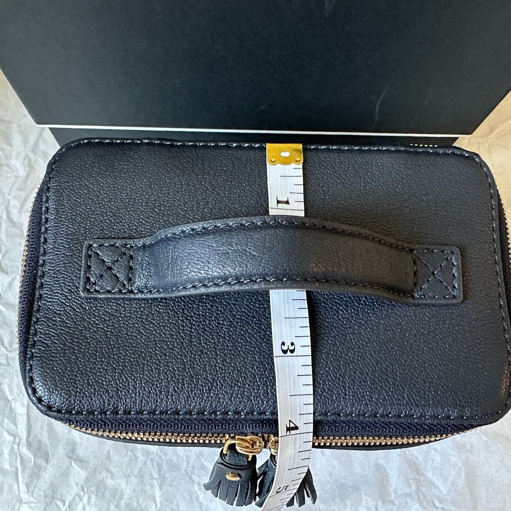 Anya Hindmarch Neeson Box Eyes crossbody in Dark Marine - Picture 5 of 9